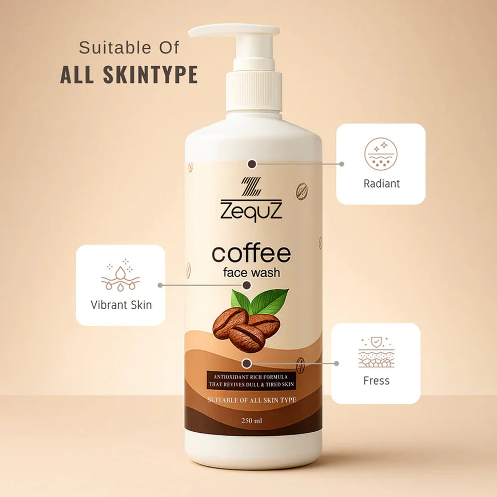 Zequz Coffee Face Wash - (1 Pc / 250 ML) - First Cart