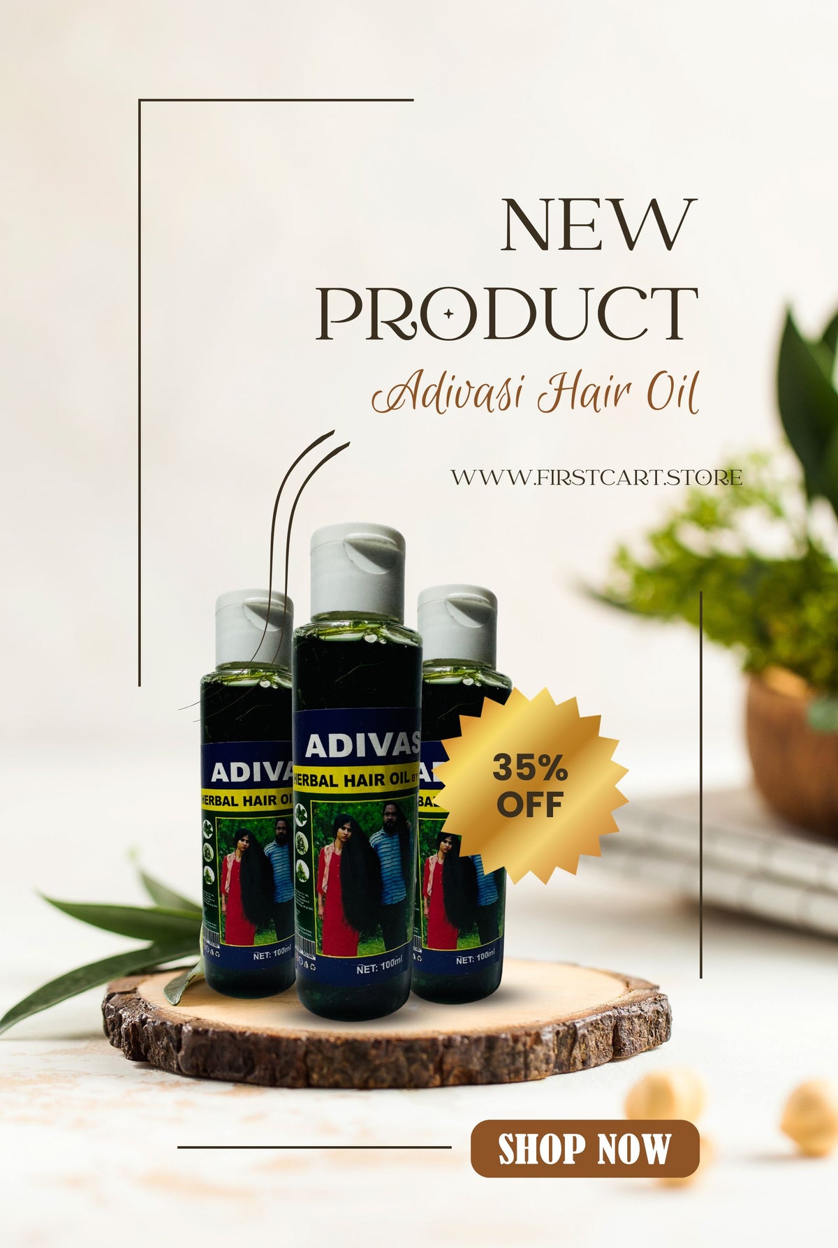 Adivasi Herbal Hair Oil by Ekaiva