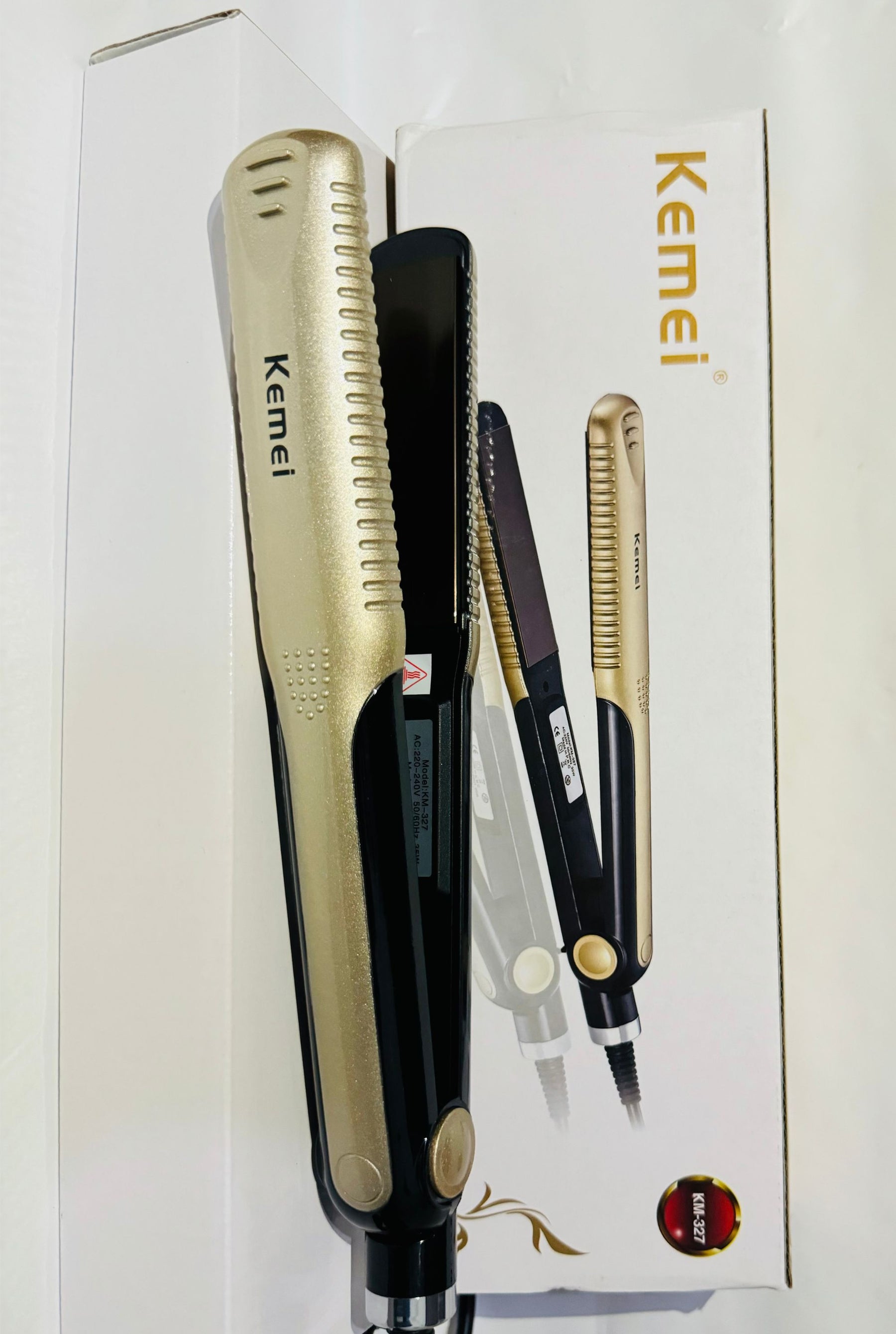 Kemei Straightener KM-327 + NewNova Hair Curler Combo