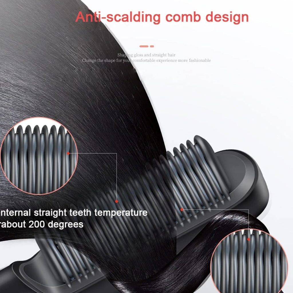 Hqt-909B Hair Straightener Used While Massaging Hair Scalps Head., Hair accessories