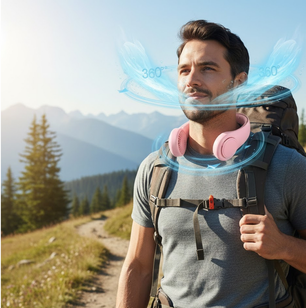 Portable Neck Fan: Holiday Hands Free Bladeless Neck Fan - First Cart