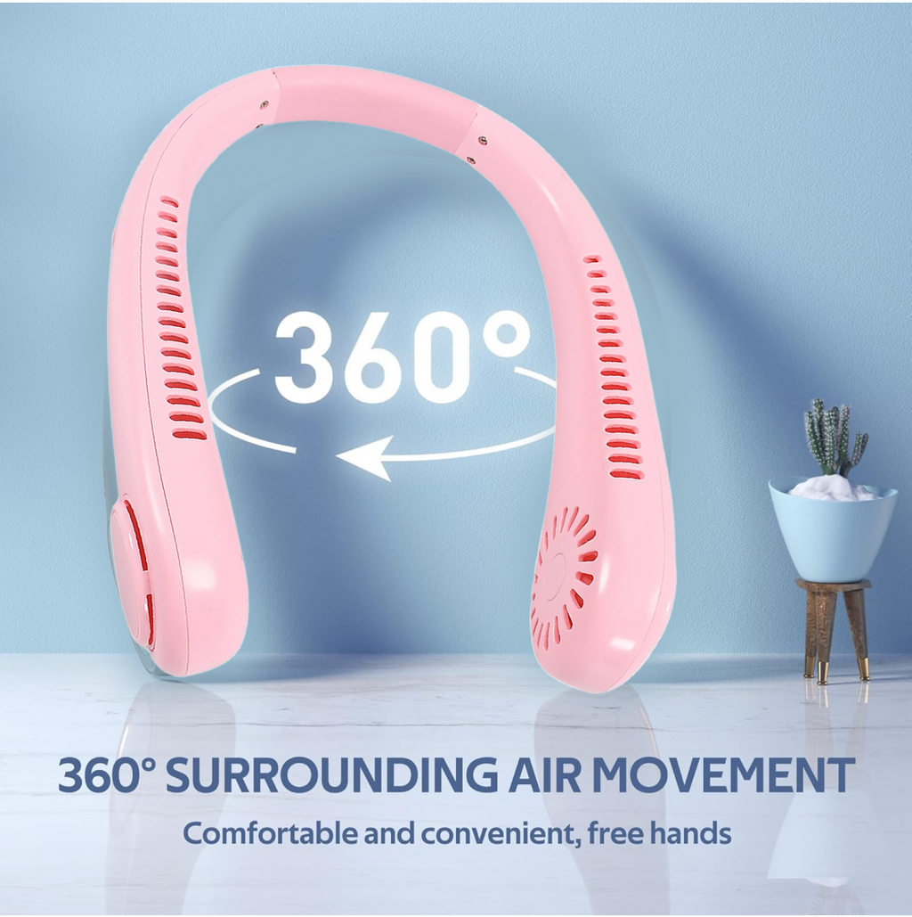 Portable Neck Fan: Holiday Hands Free Bladeless Neck Fan - First Cart