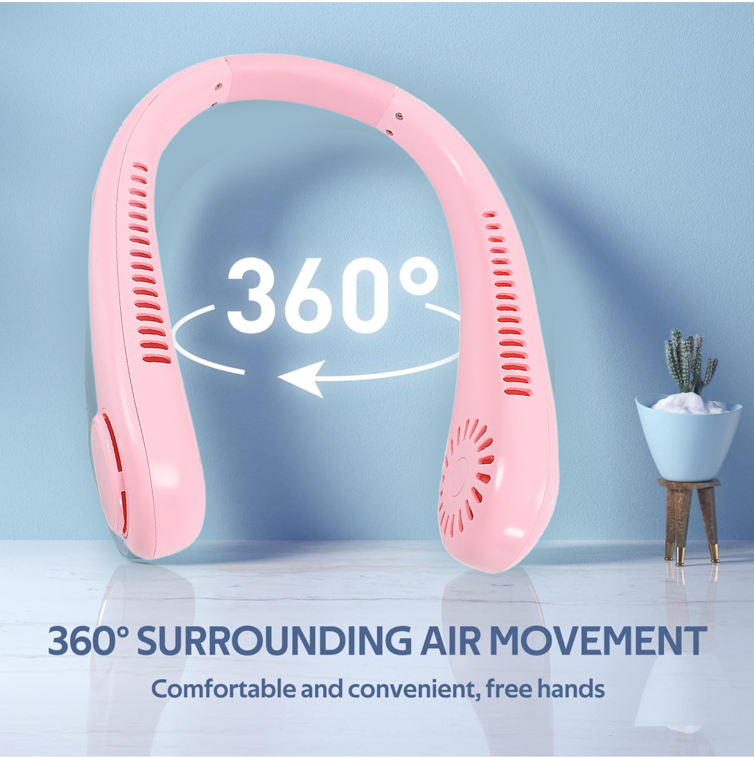 Portable Neck Fan: Holiday Hands Free Bladeless Neck Fan - First Cart
