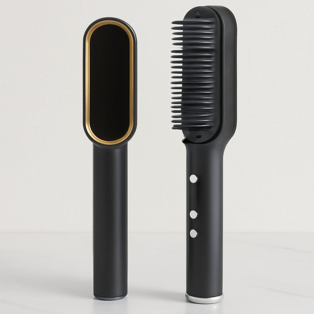 Hqt-909B Hair Straightener Used While Massaging Hair Scalps Head., Hair accessories